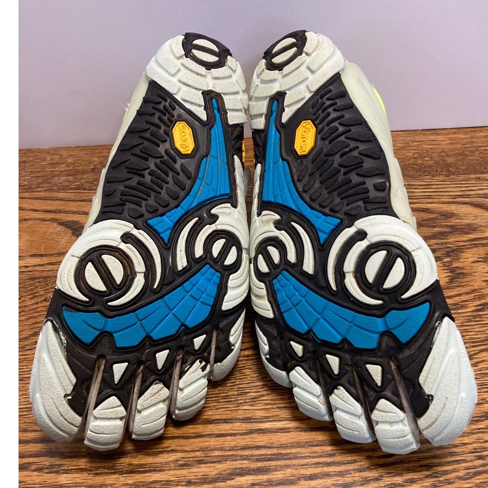 Vibram FiveFingers V-Train Womens 8 8.5 Gray Yellow Barefoot Shoes 17W6605 - Picture 5 of 7